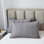 Kit Colcha Queen Essence 230 Fios Matelado Dupla Face 100% Algodão - Cinza