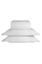 Kit Colcha Solteiro Essence 230 Fios Matelado Dupla Face 100% Algodão - Branco
