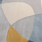 Tapete Organico Sala e Quarto Unique Azul e Mostarda 240x300
