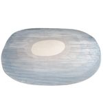 Tapete Organico Sala e Quarto Unique Azul e Off White 200x250