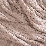 Manta Decorativa Tricot Casal 180x220cm Loren Bege