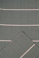 Tapete Passadeira 50x150 Artesanal de Algodão Trama Basic Faccia Verde