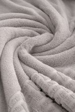 Jogo de Toalha Banhão 500g 4 peças Super Soft Zero Twist Greco - Branco e Cinza