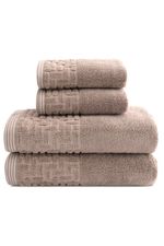 Jogo de Toalha Banhão 500g 4 peças Super Soft Zero Twist Greco - Bege