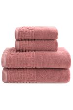 Jogo de Toalha Banhão 500g 4 peças Super Soft Zero Twist Greco - Rosa