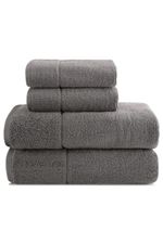Jogo de Toalha Banho 500g 4 peças Super Soft Zero Twist Frapê - Cinza