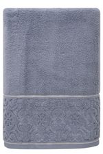Jogo de Toalha Banho 500g 4 peças Super Soft Zero Twist Arabesco - Azul