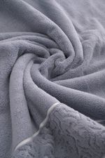 Jogo de Toalha Banho 500g 4 peças Super Soft Zero Twist Arabesco - Azul e Rosa
