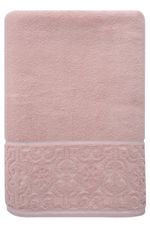 Jogo de Toalha Banhão 500g 4 peças Super Soft Zero Twist Arabesco - Azul e Rosa
