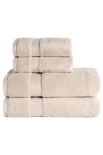 Jogo de Toalha Banho 500g 4 peças Super Soft Zero Twist - Bege
