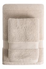 Jogo de Toalha Banho 500g 4 peças Super Soft Zero Twist - Bege