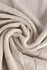 Jogo de Toalha Banho 500g 4 peças Super Soft Zero Twist - Branco e Bege