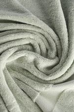 Jogo de Toalha Banhão 500g 4 peças Super Soft Zero Twist - Branco e Verde
