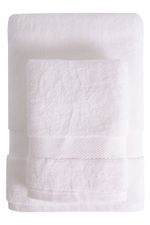 Jogo de Toalha Banhão 500g 4 peças Super Soft Zero Twist - Branco