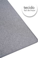 Kit 3 Tapetes Para Cozinha Antiderrapante MultiUso - Prata