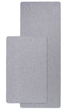 Kit 2 Tapetes Para Cozinha Antiderrapante MultiUso - Prata