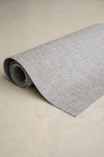 Tapete Passadeira PVC Antiderrapante Palha Cinza Claro 65x180