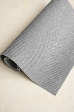 Tapete Passadeira PVC Antiderrapante Palha Cinza Escuro 65x400