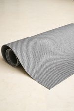 Tapete Passadeira PVC Antiderrapante Palha Cinza e Creme 65x500