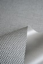 Tapete Passadeira PVC Antiderrapante Palha Cinza e Creme 65x150