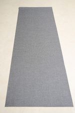 Tapete Passadeira PVC Antiderrapante Palha Cinza e Creme 65x150