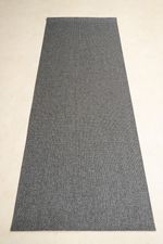 Tapete Passadeira PVC Antiderrapante Palha Grafite 65x250