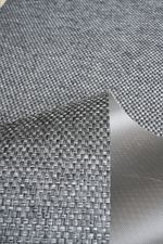 Tapete Passadeira PVC Antiderrapante Palha Cinza Chumbo 65x290