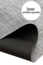 Tapete Passadeira PVC Antiderrapante Prata 70x280
