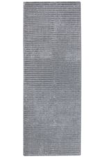 Tapete Passadeira Canelada Cinza Prata 75x500