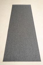 Tapete Passadeira PVC Antiderrapante Palha Grafite 65x150
