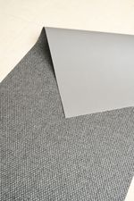 Tapete Passadeira PVC Antiderrapante Palha Grafite 65x150