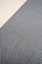 Tapete Passadeira PVC Antiderrapante Palha Cinza e Creme 65x500