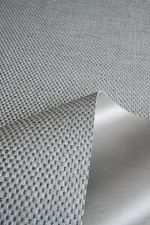 Tapete Passadeira PVC Antiderrapante Palha Cinza e Creme 65x220