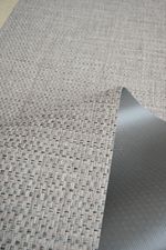 Tapete Passadeira PVC Antiderrapante Palha Cinza Claro 65x180