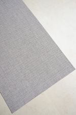 Tapete Passadeira PVC Antiderrapante Palha Cinza Claro 65x180