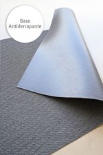 Tapete Passadeira PVC Antiderrapante Cinza 65x180