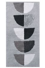 Tapete Passadeira Antiderrapante Algodão Jojo 60x120 - Cinza