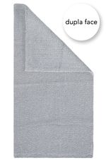 Tapete Passadeira Dupla Face Algodão Ilka 60x120 - Cinza