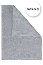 Tapete Dupla Face Algodão Ilka 60x80 - Cinza