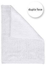 Tapete Dupla Face Algodão Ilka 50x70 - Branco