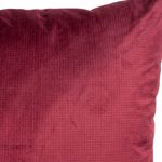 Capa de Almofada Veludo Lisa Texturizada 45cm x 45cm - Vinho