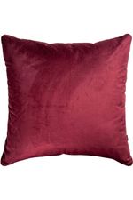 Capa de Almofada Veludo Lisa Texturizada 45cm x 45cm - Vinho