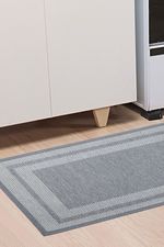 Tapete Passadeira Antiderrapante 45x180 Valencia Cinza