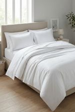 Jogo de Cama Cetim Eros 300 Fios Branco King