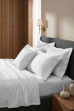 Jogo de Cama Bambu Genevê 300 Fios Branco Casal