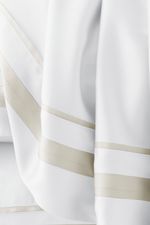 Jogo de Cama Bambu Genevê 300 Fios Branco e Bege King