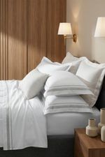 Jogo de Cama Bambu Genevê 300 Fios Branco e Cinza King
