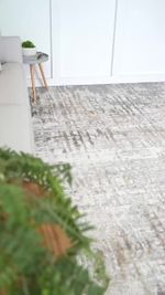 Tapete Sala Perfil Leve Caspian Estonado Off White e Cinza 280x300