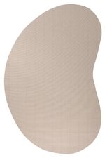 Tapete Sala Orgânico 300x400 Sisal Sintetico Araçá Bege e Areia