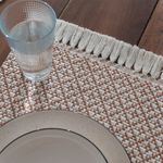 Jogo Americano Artesanal de 2 Peças 32cm x 45cm Coroa Caramelo